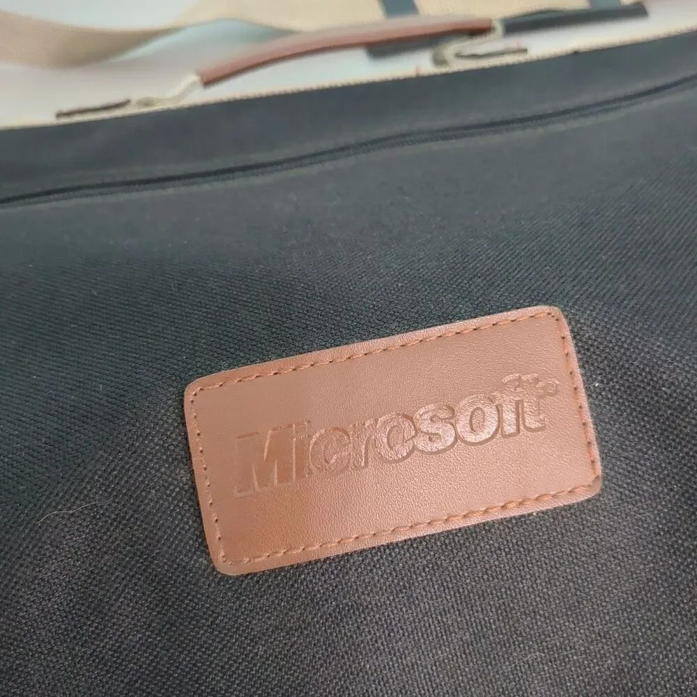 North West Canvas Laptop Messenger Bag Microsoft logo